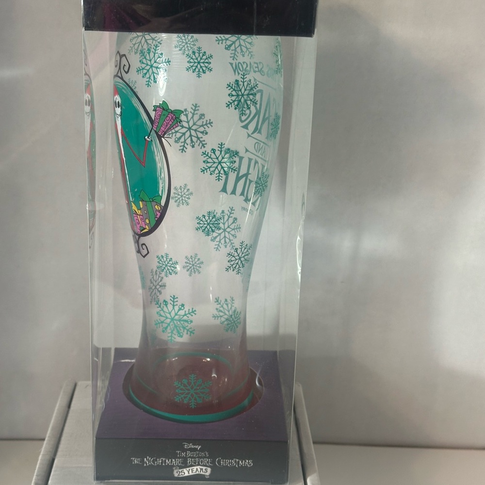Disney Nightmare Before Christmas‎ Santa Jack Glass Goblet 26oz - Picture 2 of 12